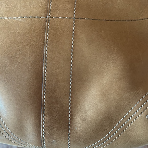 Coach Soho Small Leather Tan Heather Hobo Shoulder Bag With Stitching. - Picture 11 of 16